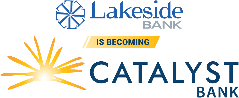 lakeside and catalys bank logo